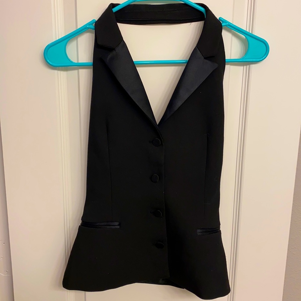 Dressy Satin Button-up Vest